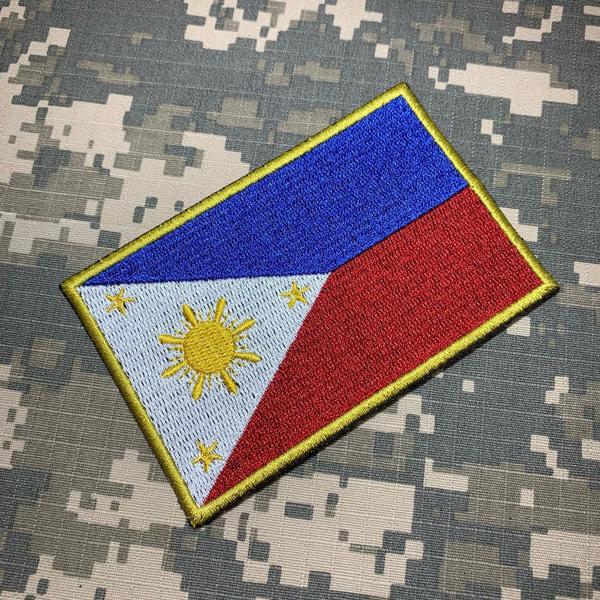 Imagem de BP0218T21 Bandeira Filipinas Patch Bordada Termo Adesivo