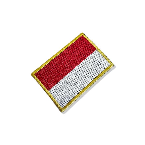 Imagem de BP0419-011 Bandeira Indonésia Patch Bordado 5,7x3,8cm