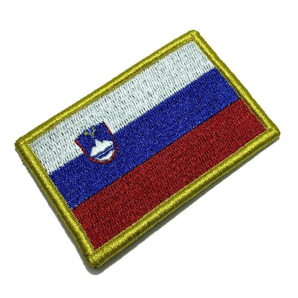 Imagem de BPSLV001 Bandeira Eslôvenia Patch Bordado Fecho Contato