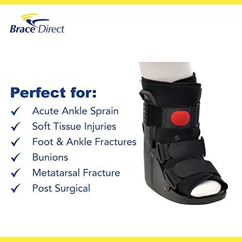 Imagem de Brace Direct Air CAM Walker Fracture Orthopedic Boot Short - Recuperação Médica Completa, Proteção, Cicatrização e Bota - Lesões do Pé do Dedo do Pé ou Tornozelo, Fraturas, Entorses