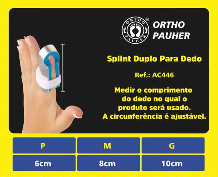 Imagem de Brace Pauher Splint Duplo Para Dedo - Ortho Pauher