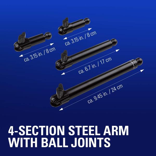 Braço articulado Flex Arm Elgato Premium de 4 seções preto Imagem de Braço articulado Flex Arm Elgato Premium de 4 seções preto