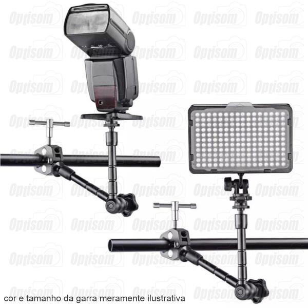 Imagem de Braço Articulado Magic Arm 11" Com Garra Braçadeira Clamp Para Monitor Led