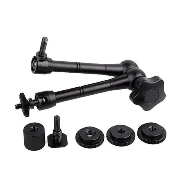 Braço Articulado Magic Arm 18cm Ballhead 1/4 Sapata Hot Shoe - DOMEFLOAT Imagem de Braço Articulado Magic Arm 18cm Ballhead 1/4 Sapata Hot Shoe