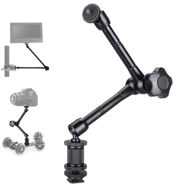 Braço Articulado Magic Arm 18cm Ballhead 1/4 Sapata Hot Shoe - DOMEFLOAT Imagem de Braço Articulado Magic Arm 18cm Ballhead 1/4 Sapata Hot Shoe