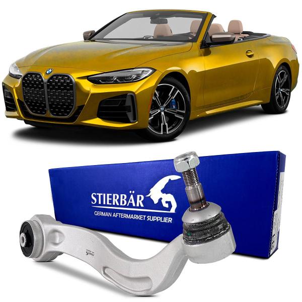 Braço Controle Barra Oscilante Curvo Suspensão Dianteira Direito Original Stierbar BMW 420i G23 2022 2023 2024 2025 Imagem de Braço Controle Barra Oscilante Curvo Suspensão Dianteira Direito Original Stierbar BMW 420i G23 2022 2023 2024 2025