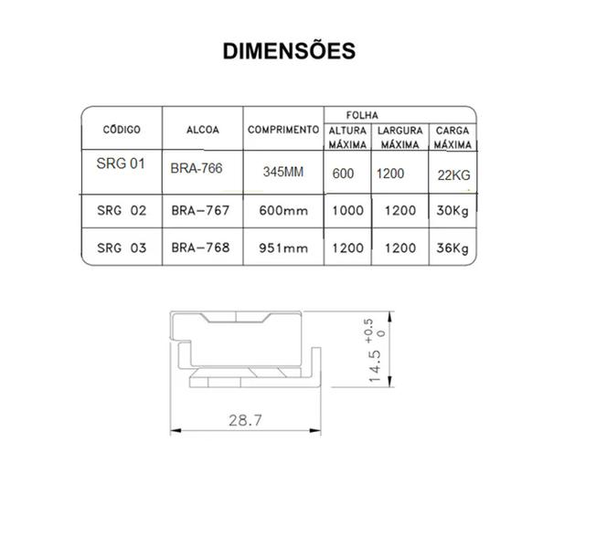 Imagem de Braço Da Gold Reversível P/ Janela Maxim-ar 345mm Gold Fermax SRG01