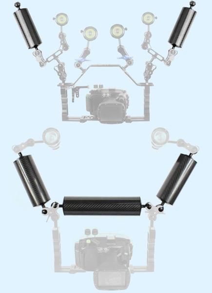 Imagem de Braço de lâmpada aquática flutuante para fotografia de mergulho FEICHAO D60mm