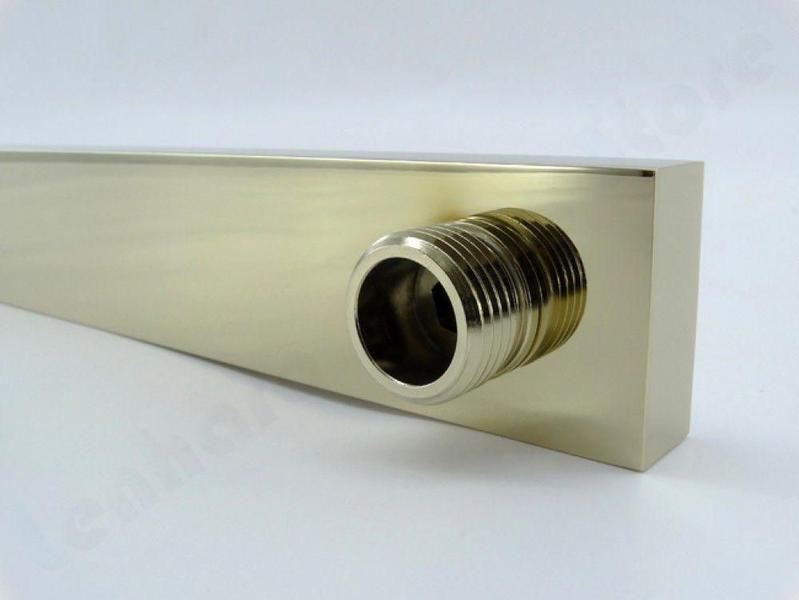 Braço de Metal para Parede Dourado para Ducha - LMS-HA03G - Lenharo Imagem de Braço de Metal para Parede Dourado para Ducha - LMS-HA03G