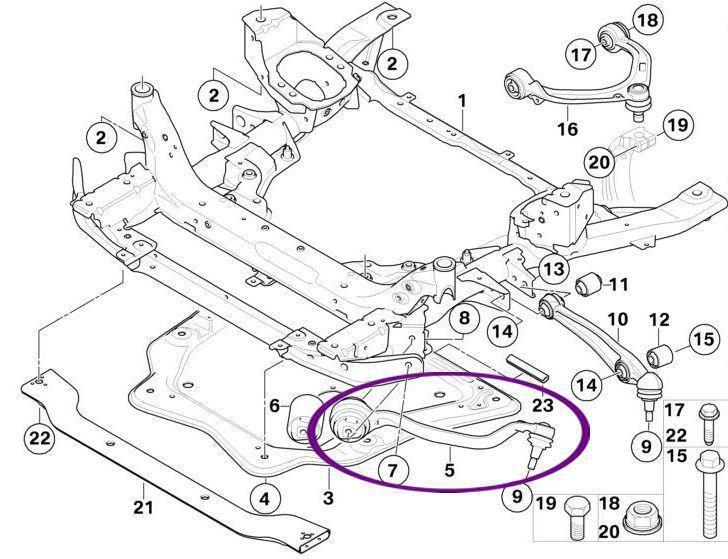 Imagem de Braço Inferior Curvo Direito Bmw X5 E X6 De 2007 À 2014