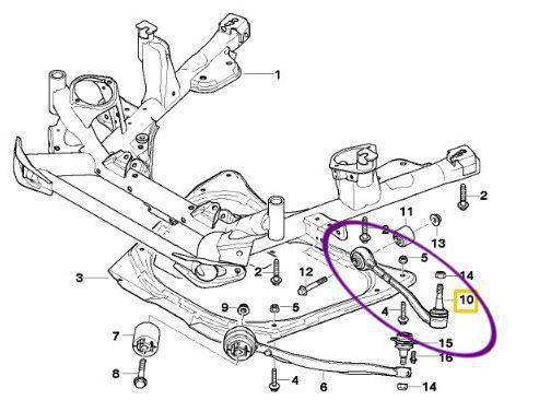 Imagem de BraÇO Inferior Reto Esquerdo Bmw X5 E53 3.0 4.4 E 4.8 De 2000 À 2006