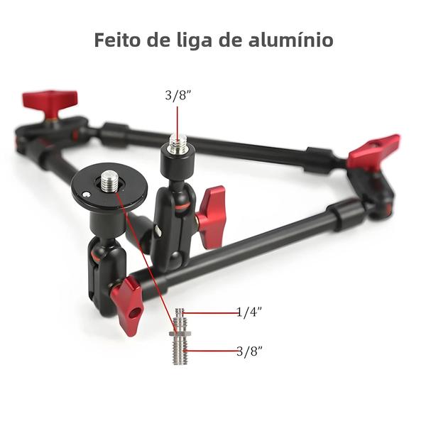 Imagem de Braço Mágico Flexível Para Smartphone, 32 "22", Braçadeira De Mesa, Montagem Na Parede Para Câmera,