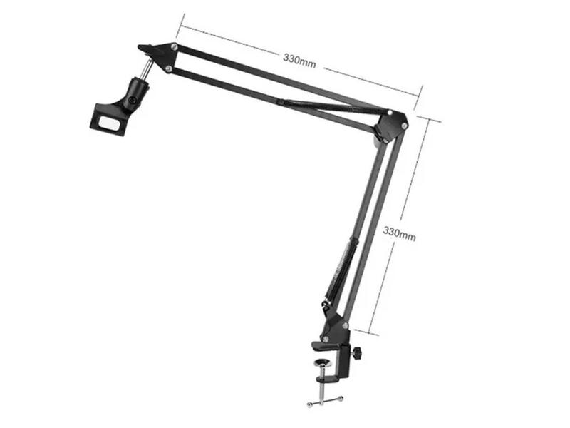 Imagem de Braço Suporte Pedestal De Mesa Para Microfone Jiaxi Nb-35