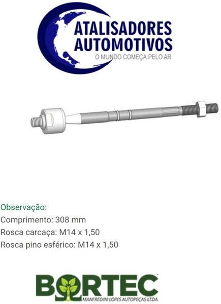 Imagem de Braço terminal axial VOLKSWAGEN FOX 2003 ATÉ 2024sistema caixa mecanica- BORTEC BA8265