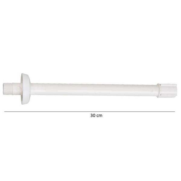 Imagem de Braço tubo para chuveiro 30 cm pvc branco  astra