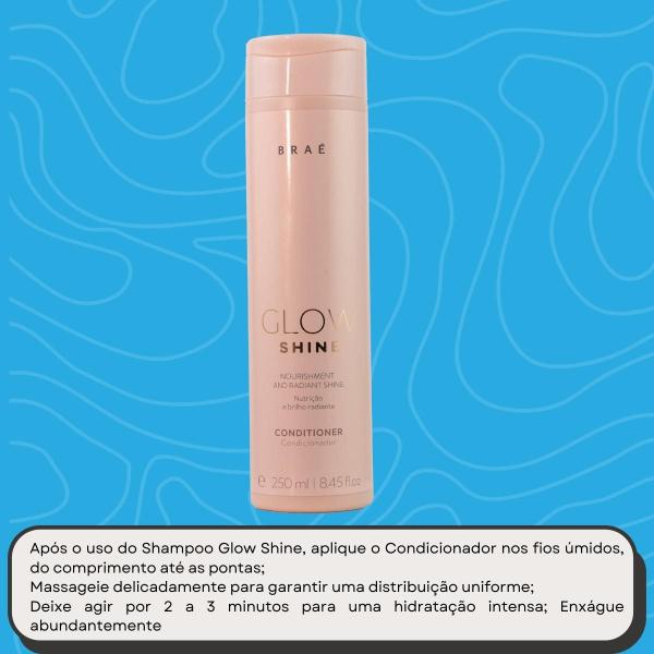 Braé Glow Shine Nutrição e Brilho Condicionador 250ml Imagem de Braé Glow Shine Nutrição e Brilho Condicionador 250ml
