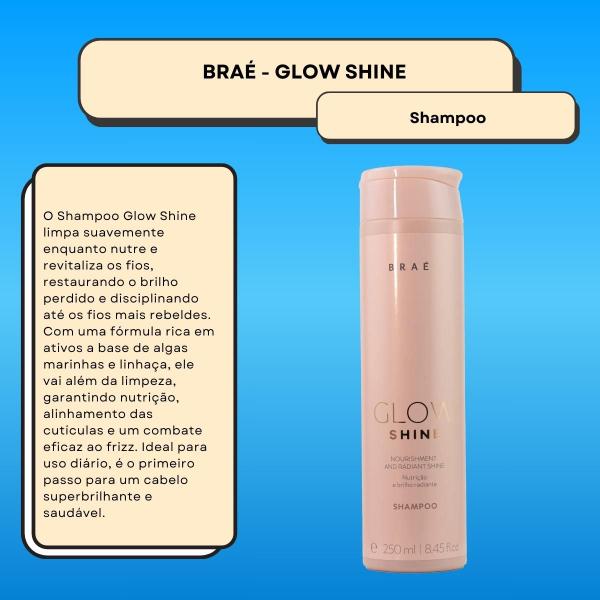 Imagem de Braé Glow Shine Nutrição e Brilho Shampoo 250ml