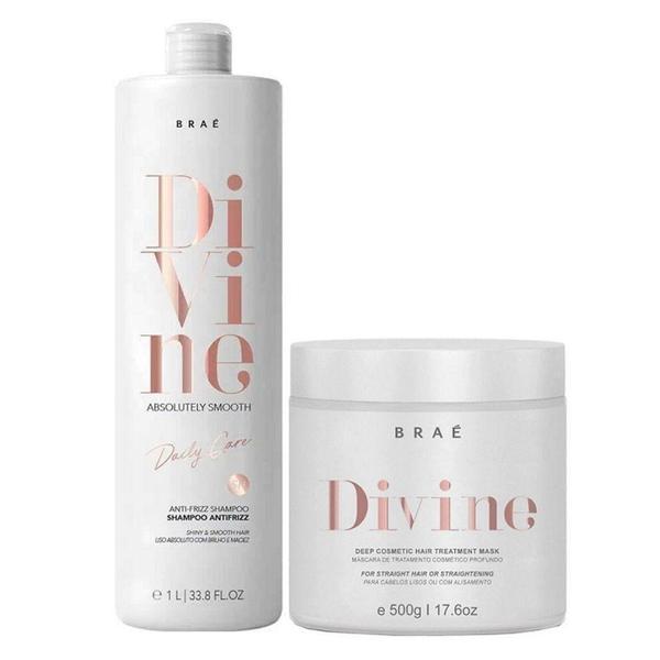Braé Kit Divine Profissional P/ Cabelos Lisos Sh E Mask 500g Braé Kit Divine Profissional P/ Cabelos Lisos Sh E Mask 500g