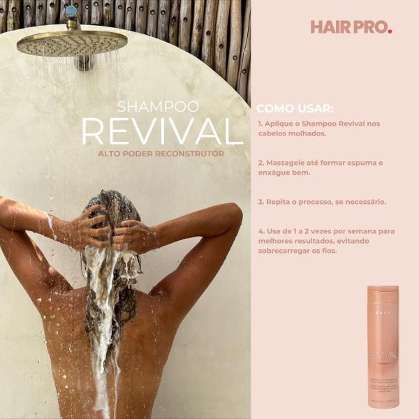 Imagem de BRAÉ Shampoo Revival 250ml + Presentes Escova e 3 Amostras