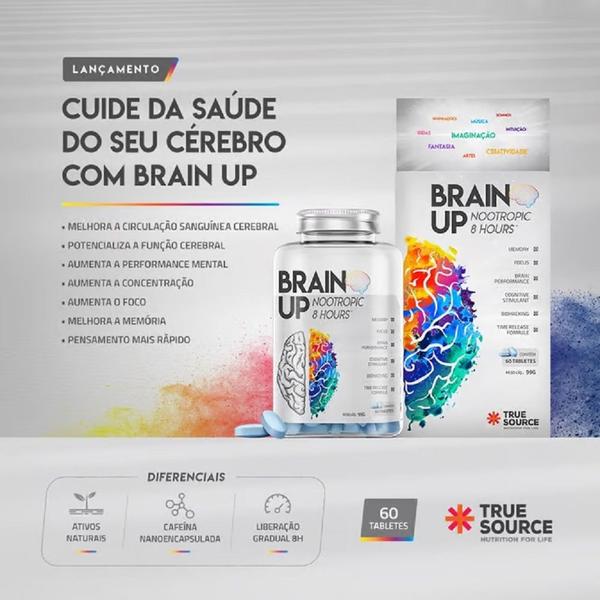 Imagem de Brain UP Nootrópico  com 60 tabletes- True Source