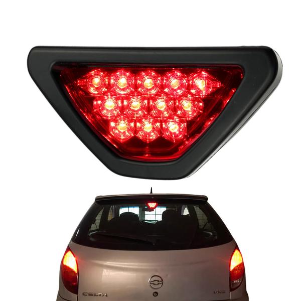 Imagem de Brake Light  Luz de Freio Triangular Universal Strobo Pisca