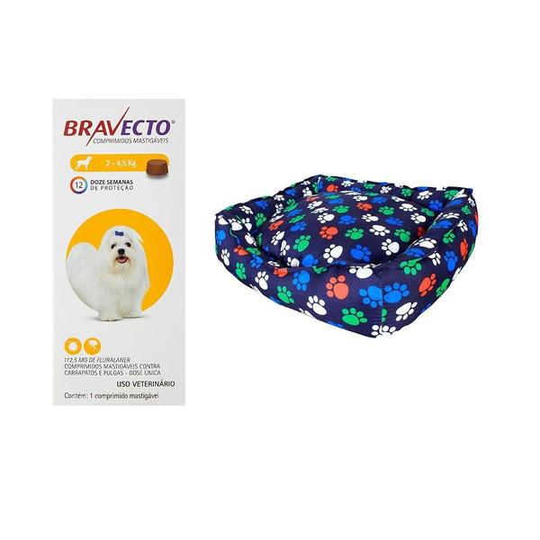 Imagem de Bravecto 2 a 4.5kg Msd e Pulgas Carrapatos + Caminha Pet