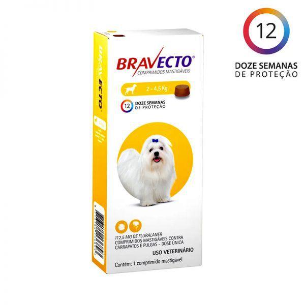 Imagem de Bravecto 2 a 4,5kg para caes proteçao