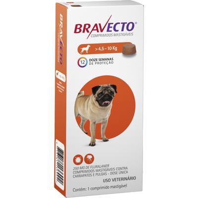 Imagem de Bravecto Antipulgas e Carrapatos para Caes 4,5 a 10kg - 1 Comprimido - Brincalhão