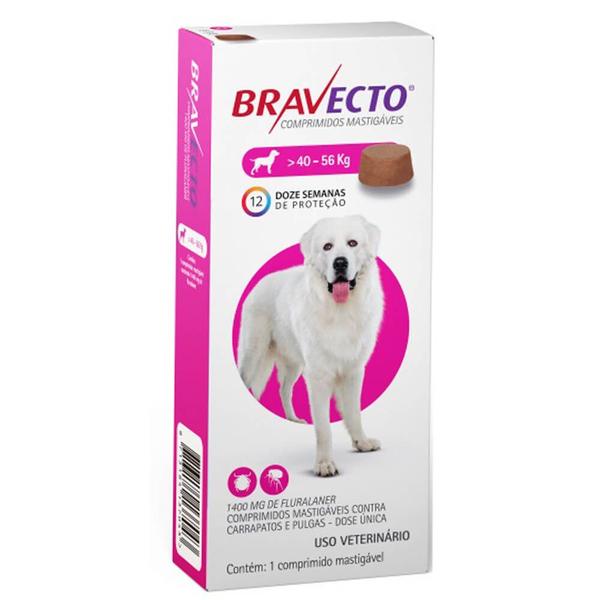 Imagem de Bravecto Antipulgas e Carrapatos Para Cães de 40kg a 56kg