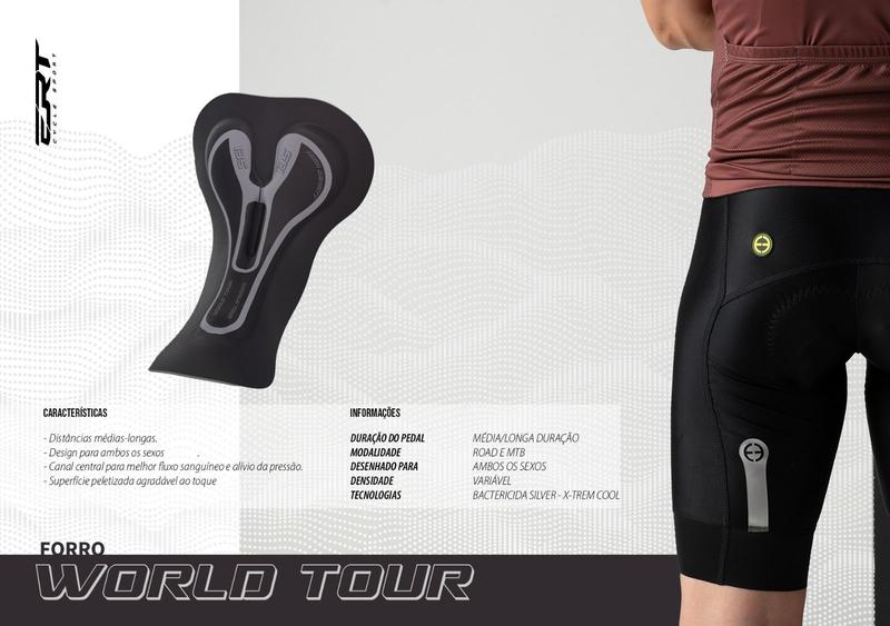 Imagem de Bretelle Ciclismo Ert Premium Unissex Boulder World Tour