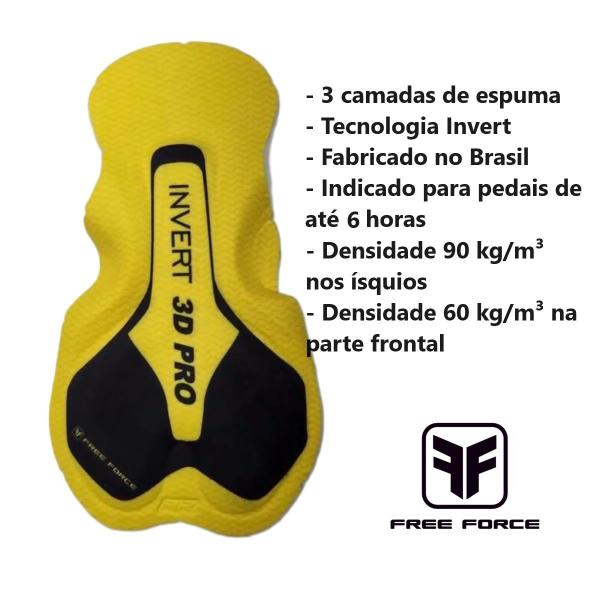 Imagem de Bretelle ciclismo masculino Free Force Classic Invert 3D Pro