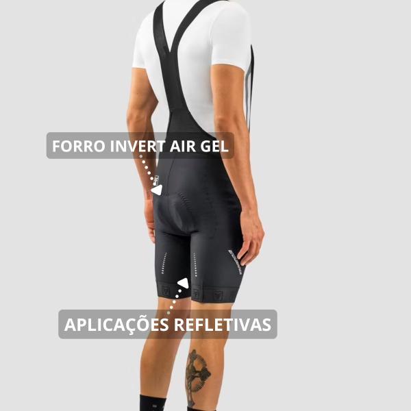 Imagem de Bretelle ciclismo masculino Free Force Endurance gel c/ bolso