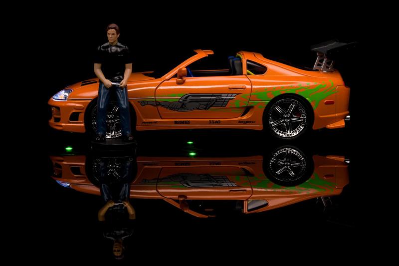 Imagem de Brian e Toyota Supra - Velozes e Furiosos - c/ Luzes - Hollywood Rides - 1/18 - Jada