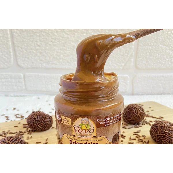 Brigadeiro Cremoso Zero% Açúcar 400g Doces Vovó São Lourenço Imagem de Brigadeiro Cremoso Zero% Açúcar 400g Doces Vovó São Lourenço