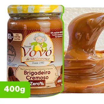 Brigadeiro Cremoso Zero% Açúcar 400g Doces Vovó São Lourenço Imagem de Brigadeiro Cremoso Zero% Açúcar 400g Doces Vovó São Lourenço