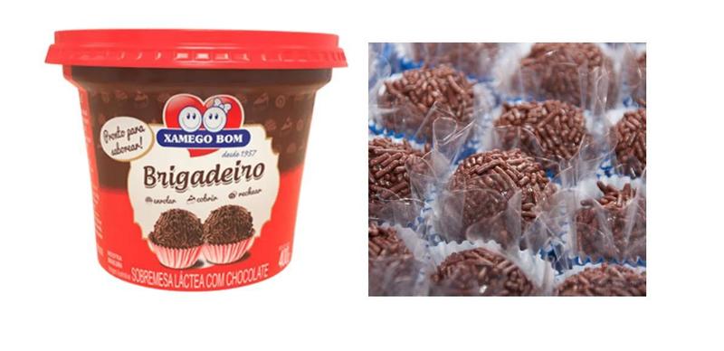 Imagem de Brigadeiro Pequeno Pote Xamego Bom 400g- Massa pronta