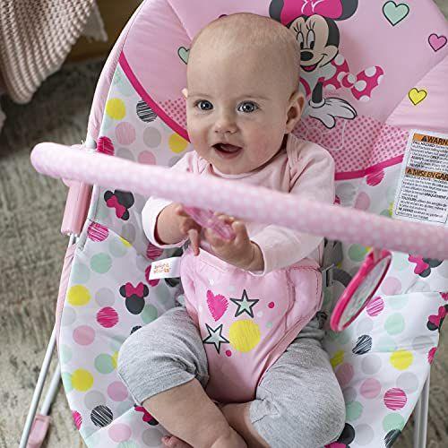 Imagem de Bright começa Disney Baby Minnie Mouse Vibrating Bouncer com bar-Spotty Dotty