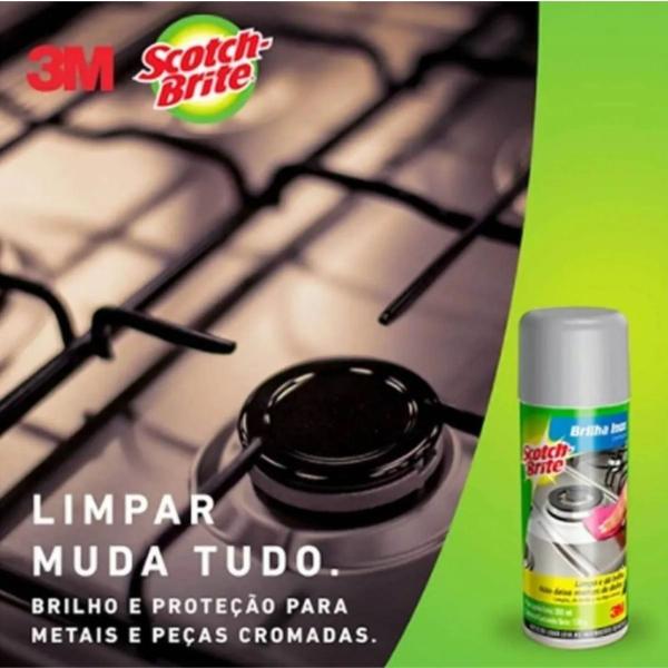 Imagem de Brilha Inox Scotch Brite 200ml Removedor Limpador - 3m