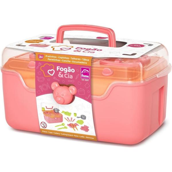 Brincando de Casinha Fogão Maleta com Acessórios - Roma Imagem de Brincando de Casinha Fogão Maleta com Acessórios