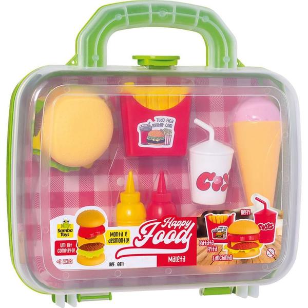 Brincando de Casinha HAPPY Food Maletinha - Samba TOYS Imagem de Brincando de Casinha HAPPY Food Maletinha