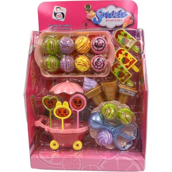 Imagem de Brincando de Casinha KIT Sorvete Divertido 24 Peças