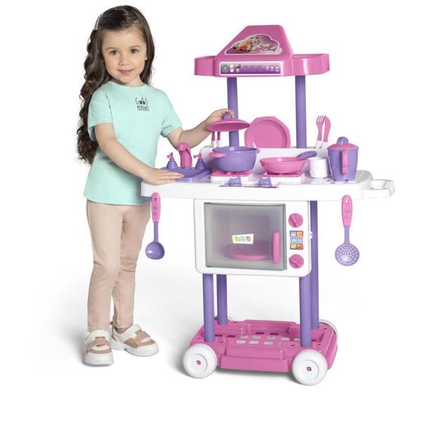 Imagem de Brincando de Casinha Riva CHEF Completa Rosa