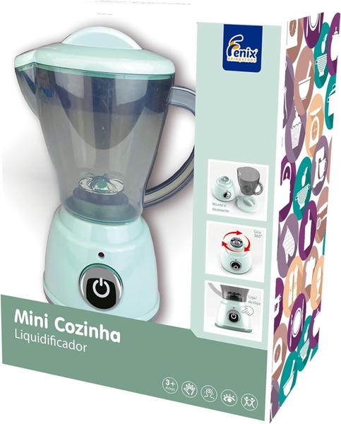 Imagem de Brincando De Cozinha Mini Liquidificador Infantil - Fênix