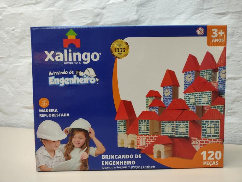 Imagem de Brincando de engenheiro 120 peças xalingo multicor