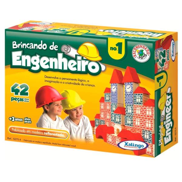 Imagem de Brincando de Engenheiro nº1 42 Peças - Xalingo