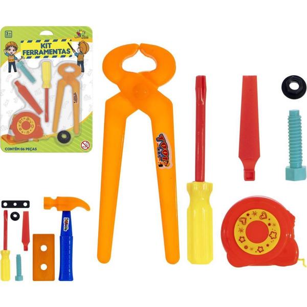 Imagem de Brincando de Profissoes KIT Ferramenta C/6PCS