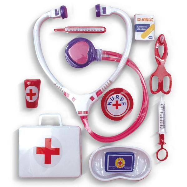 Imagem de Brincando de Profissões KIT Médico Nurse SET com 10 Peças