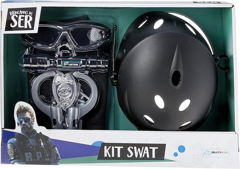Brincando De Ser Kit Policia Swat Com Oculos Multikids Br966 Imagem de Brincando De Ser Kit Policia Swat Com Oculos Multikids Br966