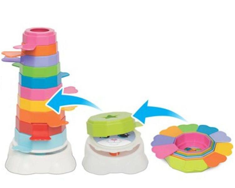 Imagem de Brincando e aprendendo ao mesmo tempo - empilha baby gatinha mercotoys