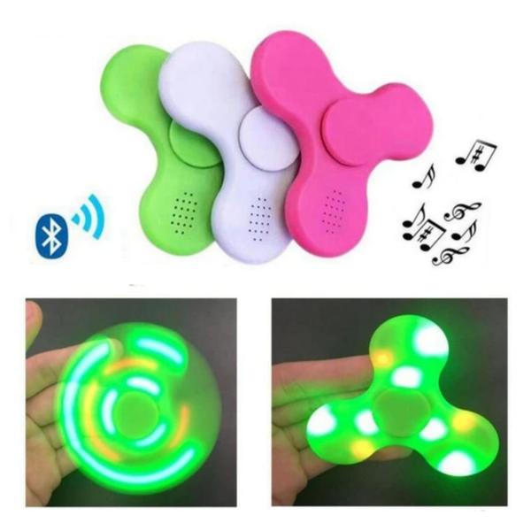 Imagem de Brinqued Dia Das Crianças  Anti Stress Hand Spinner Musical Bluetooth Led Regarregavel